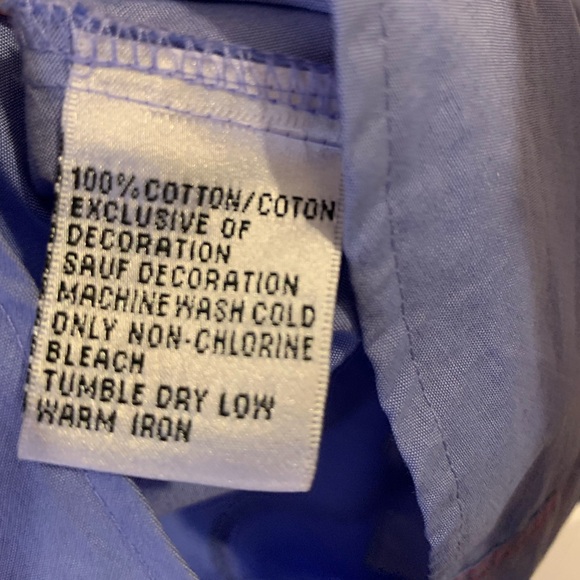 Talbots Blue Casual Button Down Shirt - size 14W - Picture 4 of 7